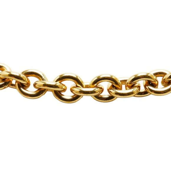 CHANEL Toggle Long Chain Necklace 33" Gold Tone Auth - Picture 6 of 8